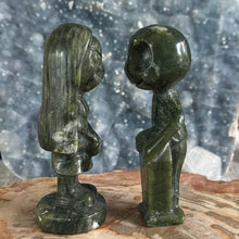 Load image into Gallery viewer, Nephrite Jade Jack and Sally Carving