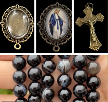 Load image into Gallery viewer, Custom Natural Onyx Rosary