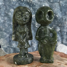 Load image into Gallery viewer, Nephrite Jade Jack and Sally Carving