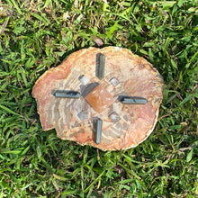 Load image into Gallery viewer, Golden Timeline Crystal Grid