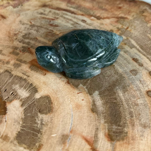 Moss Agate Turtle