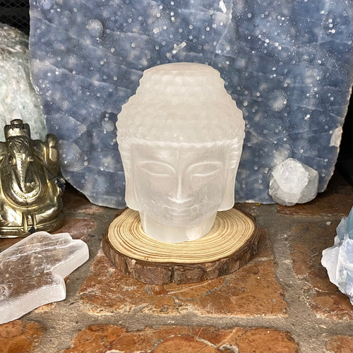 Selenite Buddha