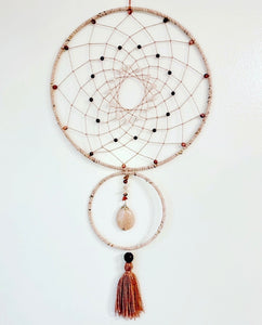 Rose Quartz Tree of Life Dreamcatcher