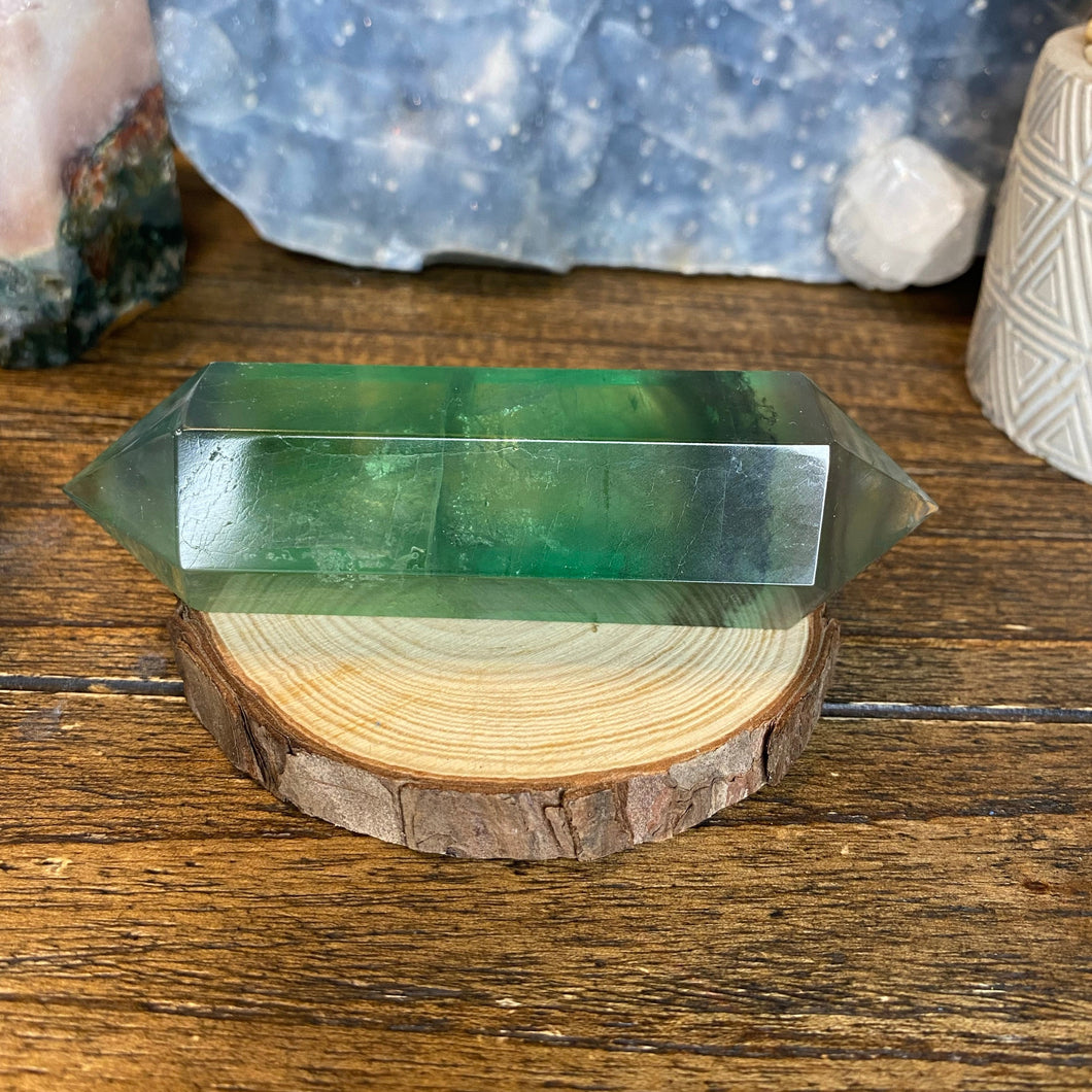 Rainbow Fluorite Double Terminated Point