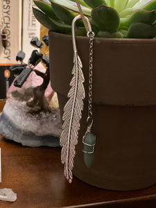Crystal Point Feather Bookmark